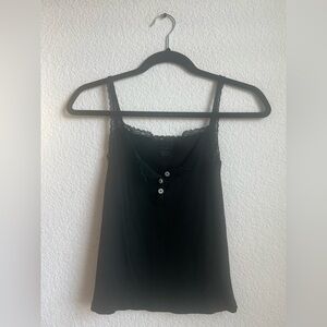 Brandy Melville (John Galt) Black Lace tank top